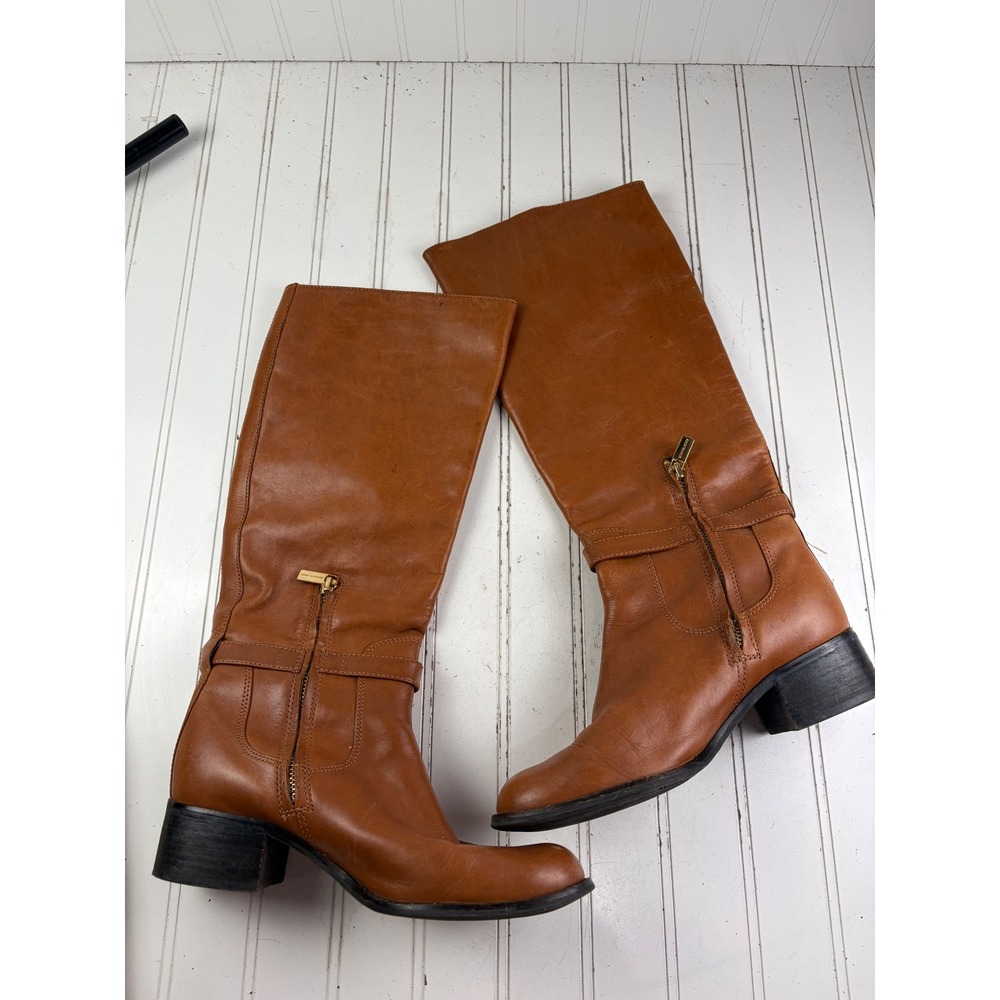 Michael Kors Hamilton Leather Tall Knee High Riding Boots Women's Size 7.5M - Picture 9 of 9